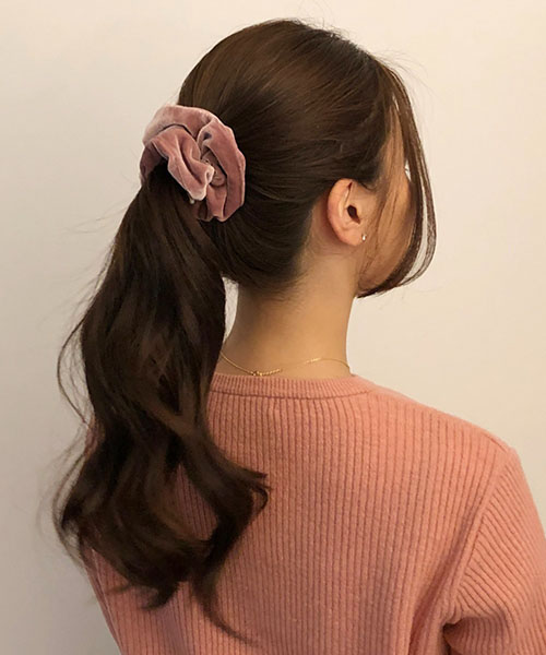 [1+1할인] 빅 벨벳 스크런치 머리끈 (12color)