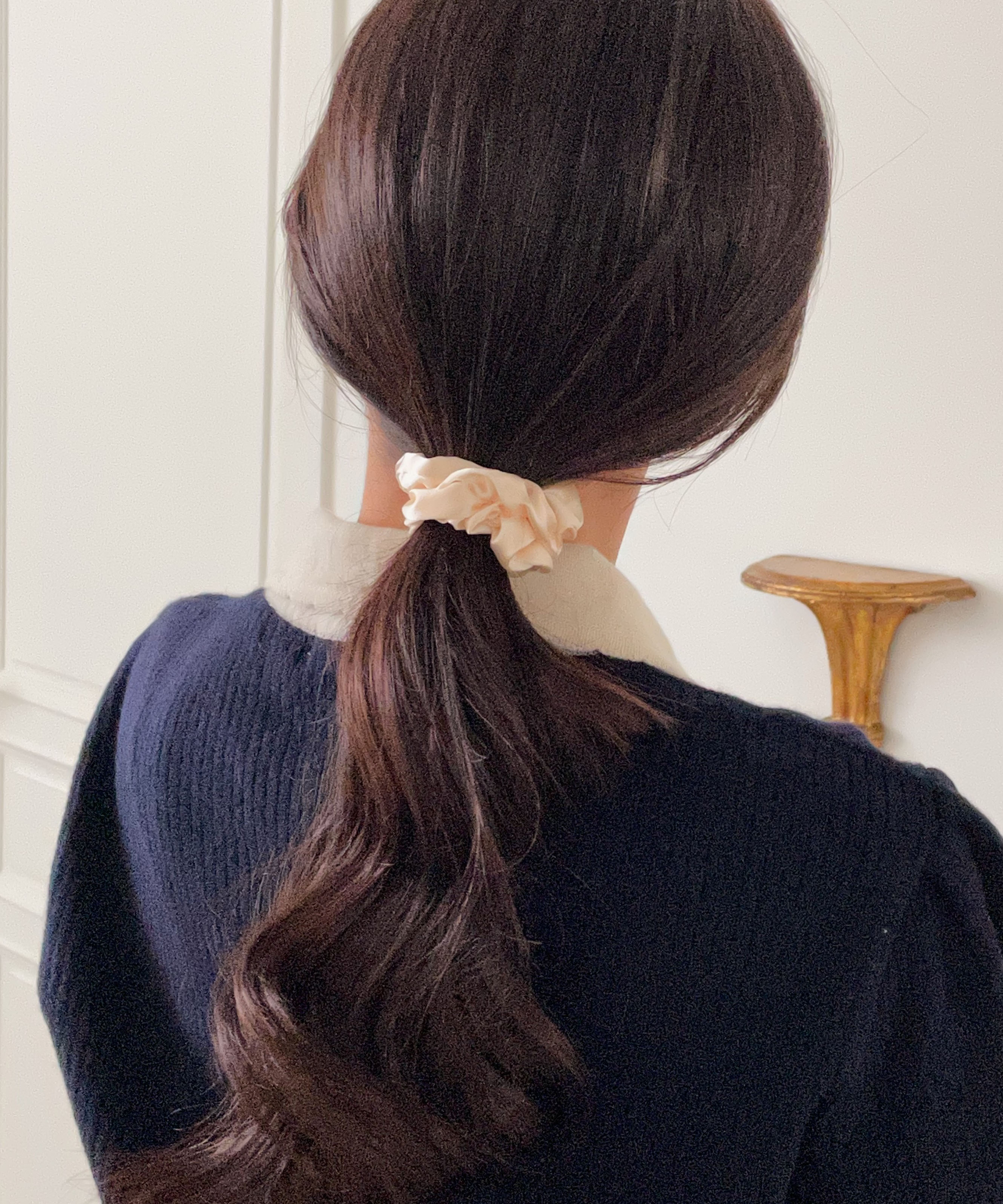 [1+1] 미니 새틴 머리끈 스크런치 (12color)